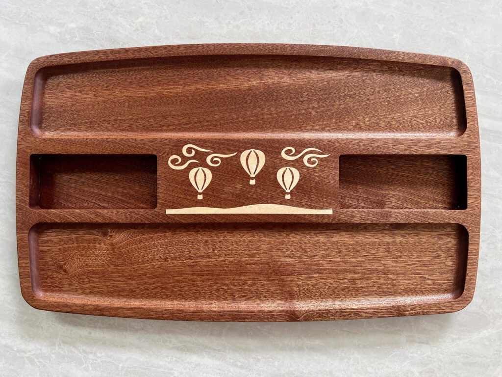 Charcuterie Board with Hot Air Balloon Design